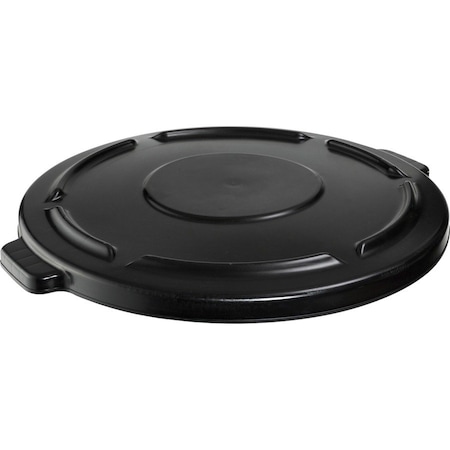 Rubbermaid Commercial BRUTE Brute 44-gallon Container Lid, Black, Plastic, 4 PK RCP264560BKCT